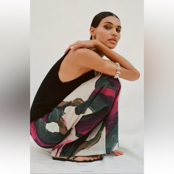 ZARA PRINTED PANTS - Picture 3 of 5